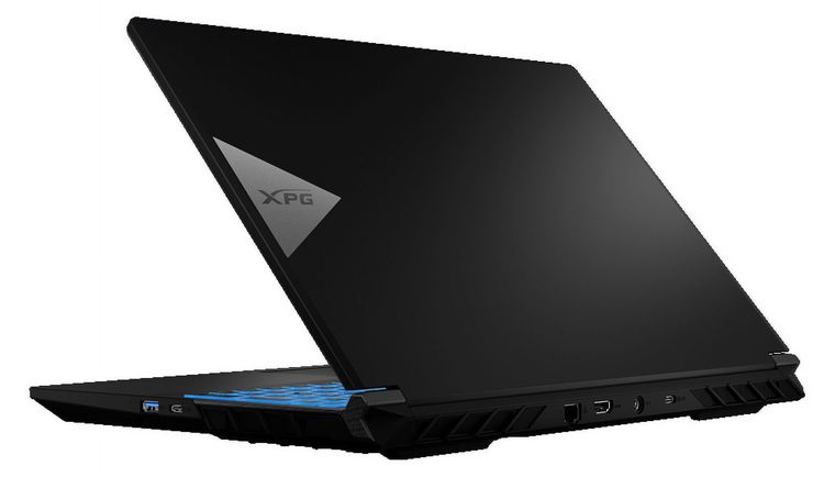 XPG Xenia 15G Core i7-14700HX · RTX 4070, Rear and lid view