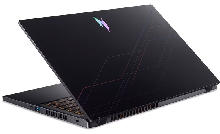 Acer Nitro V 15 ANV15-52-57BB, Rear-left and lid view