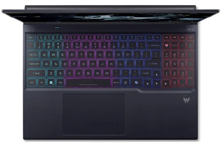 Acer Predator Helios Neo 16 AI PHN16-73-95G8, Keyboard and palm-rest view
