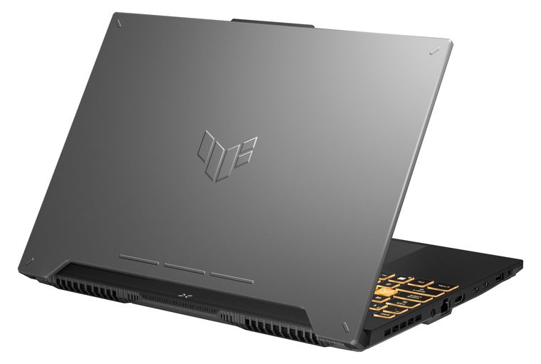 ASUS TUF Gaming F15 FX507VV-WS74, Rear and lid view