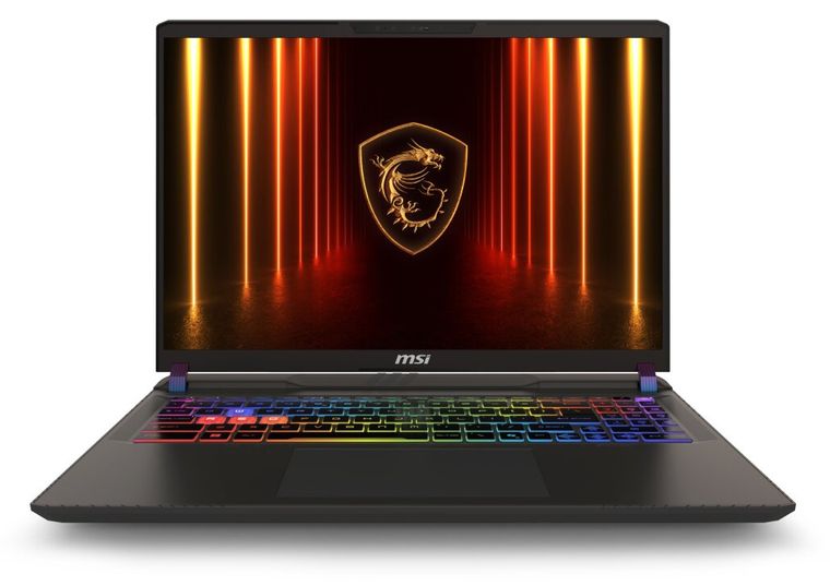 MSI Vector A16 HX A8WHG-004US, Straight-on view